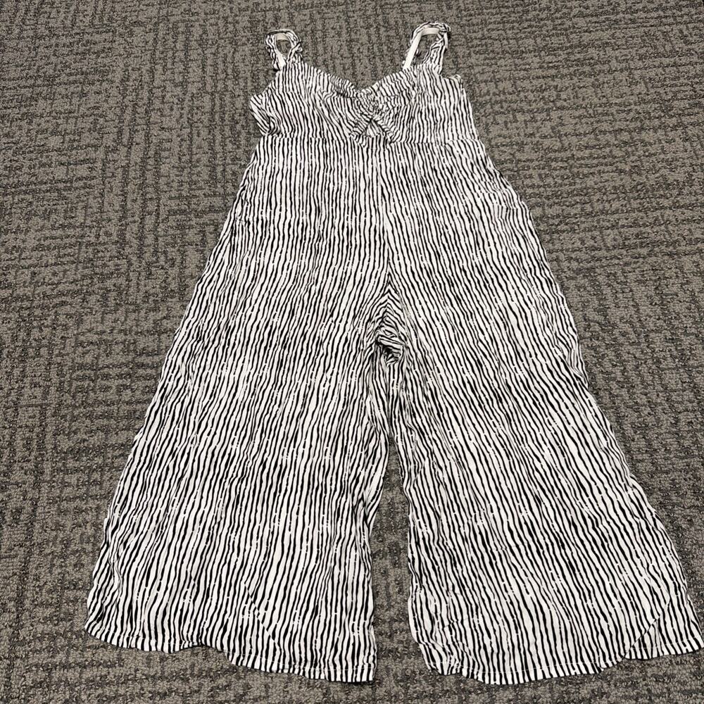 Women’s Black And White Striped Romper Size: M